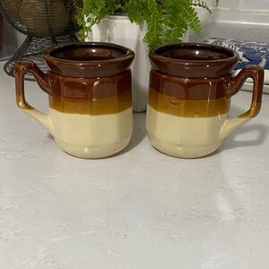 MCM stoneware mugs (2)